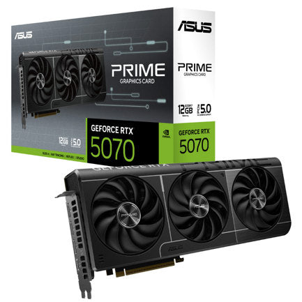 ASUS - Tarjeta Video Asus Prime SFF GeForce RTX5070 OC 12GB Triple Fan GDDR7 PCIe 5.0 1xHDMI 3xDP