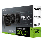 ASUS - Tarjeta Video Asus Prime GeForce RTX5060TI 8GB Triple Fan GDDR7 PCIe 5.0 128-bit 758 TOPs 1xHDMI 3xDP