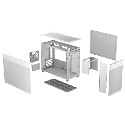 ASUS - Gabinete Asus PRIME AP201 White Paneles de Malla Micro ATX Blanco