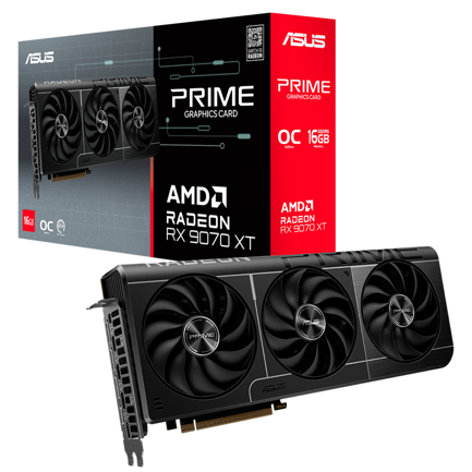 ASUS - Tarjeta de Video Asus PrimeRX 9070 XT OC 16GB 256-bit GDDR6 PCI Express 5.0