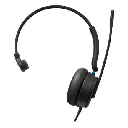 ACTECK - Auricular Monoaural Acteck Alambrico con Micrófono Active Pro HC545 Negro