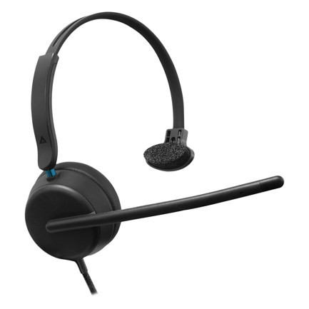 ACTECK - Auricular Monoaural Acteck Alambrico con Micrófono Active Pro HC545 Negro