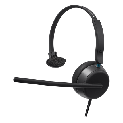 ACTECK - Auricular Monoaural Acteck Alambrico con Micrófono Active Pro HC545 Negro