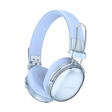 ACTECK - Audífonos Inalámbricos Acteck Over Ear Luxe Chic HP710 Elite Azul