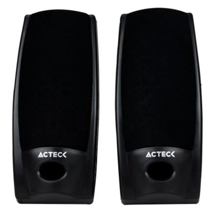 ACTECK - Bocinas Acteck Aubo-014 AX-2500 Estéreo Canales 2.0 Compactas 3.5mm Color Negro