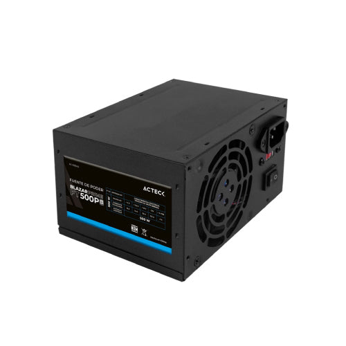 ACTECK - Fuente de Poder Acteck Blazar Prime FT500P ATX 500W 1x20+4 pin + 1xAtx 4 + 2xSata + 2xMolex 4 pin + 1x Negro