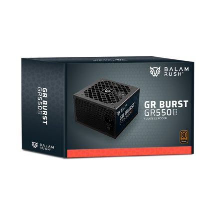 ACTECK - Fuente de Poder Balam Rush GR Burst GR550B Legend Series ATX 550W 80 Plus Bronze No Modular Negro