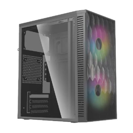 ACTECK - Gabinete Acteck Compacto Mini Torre Fuji GC470  Fuente ATX 500 Advanced Series Negro