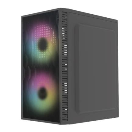 ACTECK - Gabinete Acteck Compacto Mini Torre Fuji GC470  Fuente ATX 500 Advanced Series Negro