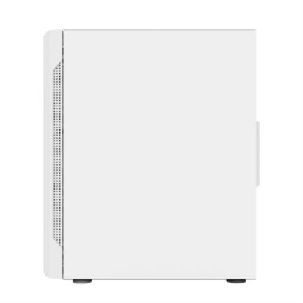 ACTECK - Gabinete Gamer Compact Media Torre Dragonfly Perform Crystal GM590CW / Panel Izq Cristal + Frente Cristal / Blanco