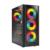ACTECK - Gabinete Gamer Compact Media Torre Dragonfly Perform Aircool GM590AB Panel Izq Cristal + Frente Mesh / Negro