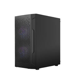 ACTECK - Gabinete Gamer Balam Rush Mini Torre Artic GI725 ATX Panel Izq Cristal Frente Colmena USB 3.0/3xFan RGB Negro