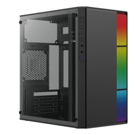 ACTECK - Gabinete Acteck Mini Torre Fusion II GI440 Max MB M-ATX 1xUSB 3.0 Advanced Series Negro