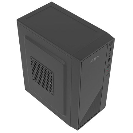 ACTECK - Gabinete Compacto Acteck Mini Torre Kioto GC220F / Max MB M-ATX Fuente ATX 500 W / 2x USB 2.0/ Advanced Negro