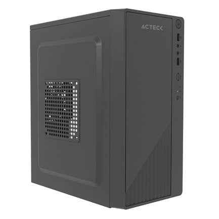 ACTECK - Gabinete Compacto Acteck Mini Torre Kioto GC220F / Max MB M-ATX Fuente ATX 500 W / 2x USB 2.0/ Advanced Negro