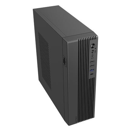 ACTECK - Gabinete Mini Torre Slim Onex Acteck GS450 Max MB Micro ATX / Fuente Flex 400 W Elite Negro
