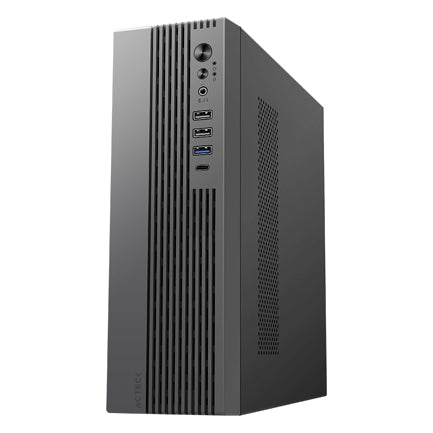 ACTECK - Gabinete Mini Torre Slim Onex Acteck GS450 Max MB Micro ATX / Fuente Flex 400 W Elite Negro