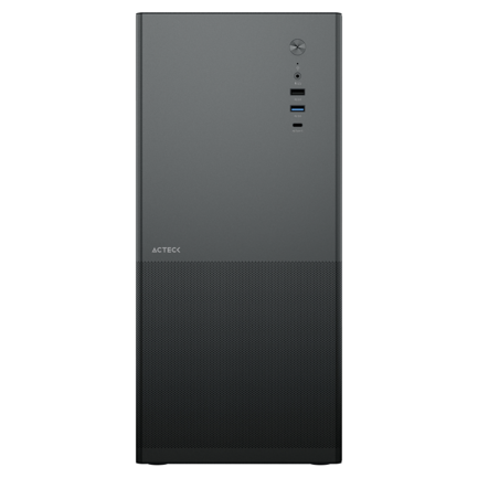 ACTECK - Gabinete Acteck Media Torre Rex Max GM757 Negro