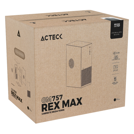 ACTECK - Gabinete Acteck Media Torre Rex Max GM757 Negro