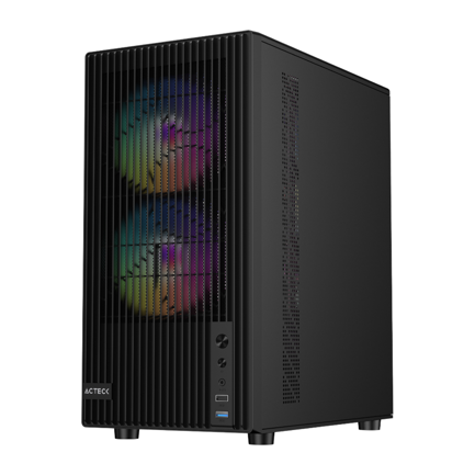 ACTECK - Gabinete Acteck Compact Mini Torre Zyron GC606 Negro