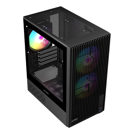 ACTECK - Gabinete Acteck Compact Mini Torre Zyron GC606 Negro