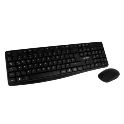 ACTECK - Kit Teclado y Mouse Inalámbrico Acteck Creator MK440 2.4Ghz 1200dpi Color Negro
