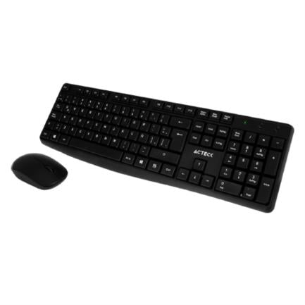 ACTECK - Kit Teclado y Mouse Inalámbrico Acteck Creator MK440 2.4Ghz 1200dpi Color Negro