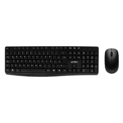 ACTECK - Kit Teclado y Mouse Inalámbrico Acteck Creator MK440 2.4Ghz 1200dpi Color Negro