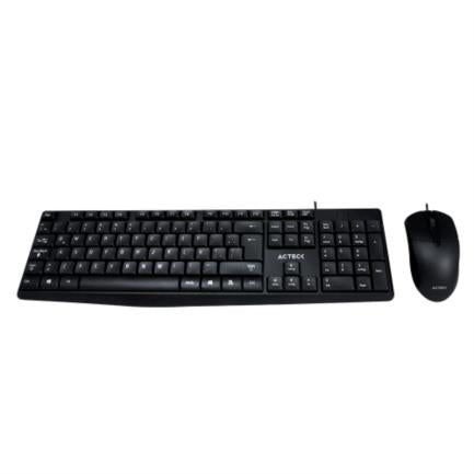ACTECK - Kit Teclado y Mouse Acteck Creator MK210 Alámbrico USB 1200dpi Color Negro