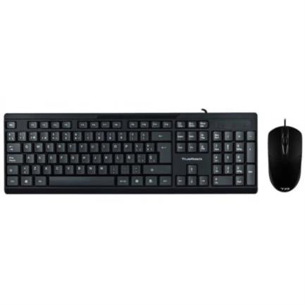 ACTECK - Kit Teclado y Mouse Acteck Creator MK210 Alámbrico USB 1200dpi Color Negro