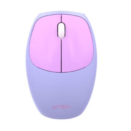 ACTECK - Kit Teclado y Mouse Acteck Creator Chic Colors MK475 Inalámbrico 2xBaterías AAA Incluidas Color Morado