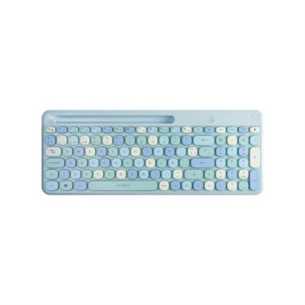 ACTECK - Kit Teclado y Mouse Acteck Creator Chic Colors MK470 Inalámbrico 2xBaterías AAA Incluidas Color Azul