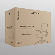 ACTECK - Silla de Oficina Acteck Flux Lite EC313/Soporta 100 kg Mecanismo Mariposa Inclinación 120/Reposabrazos 90/Ngo-Gris