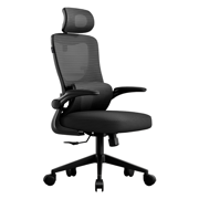 ACTECK - Silla de Oficina Acteck Flux Prime EC636HR/Soporta 100kg Inclinación 120/Reposabrazos 90/Negro -Malla Negra