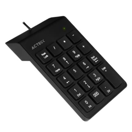 ACTECK - Teclado Numérico Acteck Inspire TN220 Alámbrico Delgado y Compacto USB Color Negro