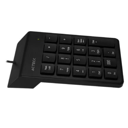 ACTECK - Teclado Numérico Acteck Inspire TN220 Alámbrico Delgado y Compacto USB Color Negro