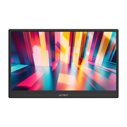 ACTECK - Monitor Acteck 15.6" Portatil Plano IPS LP15Y FHD 60Hz MiniHDMI Base Ajustable Elite Negro