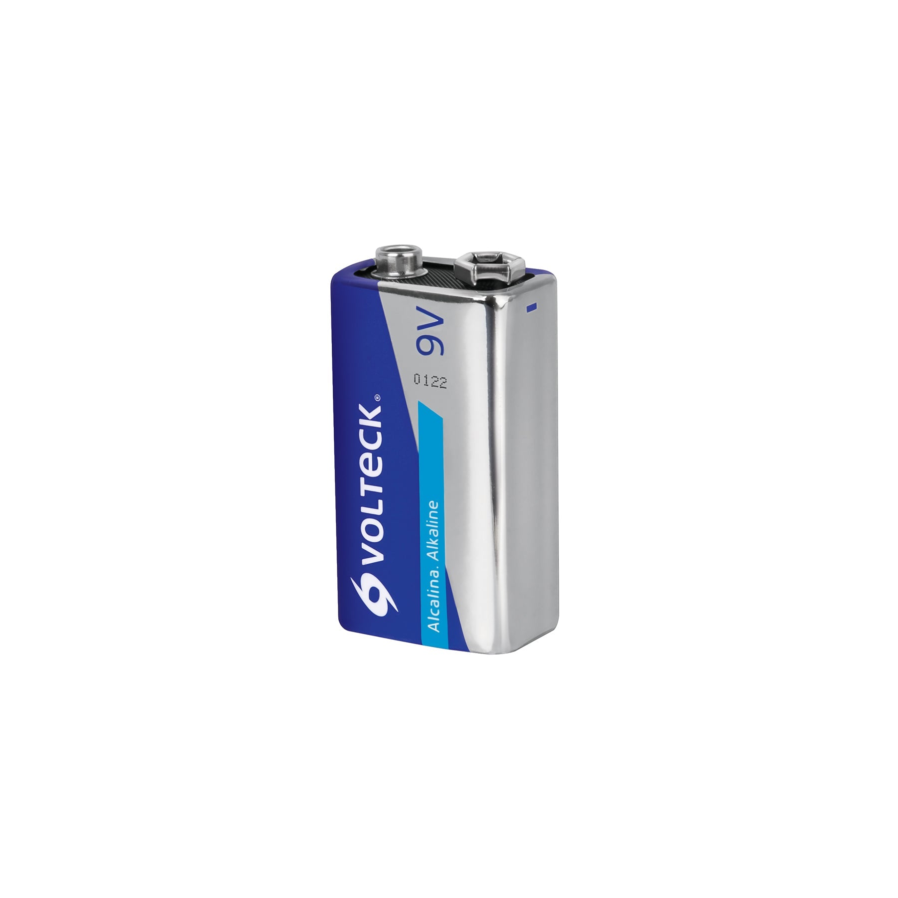 Blister con 1 pila alcalina 9V, VOLTECK