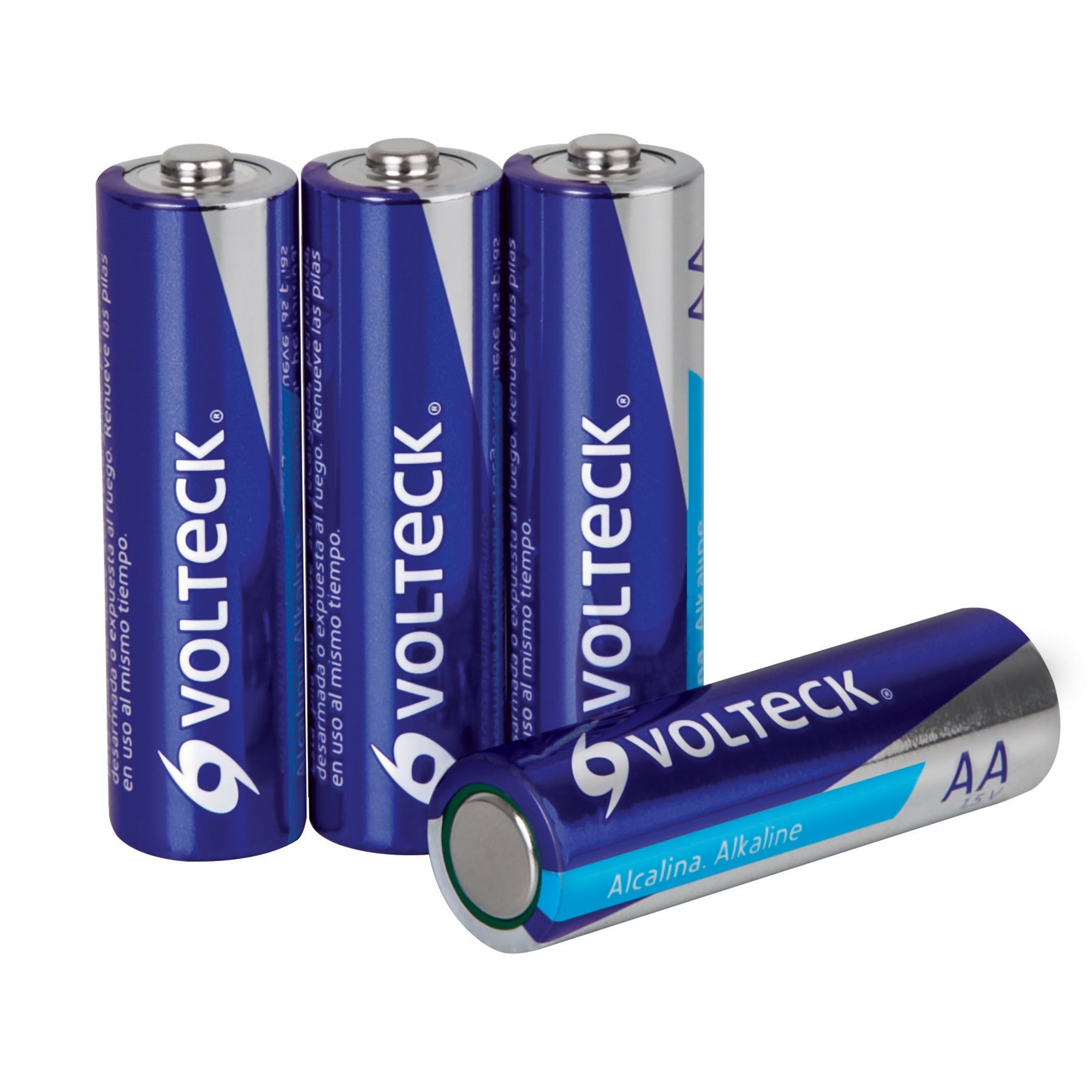 Blister con 4 pilas alcalinas AA, VOLTECK