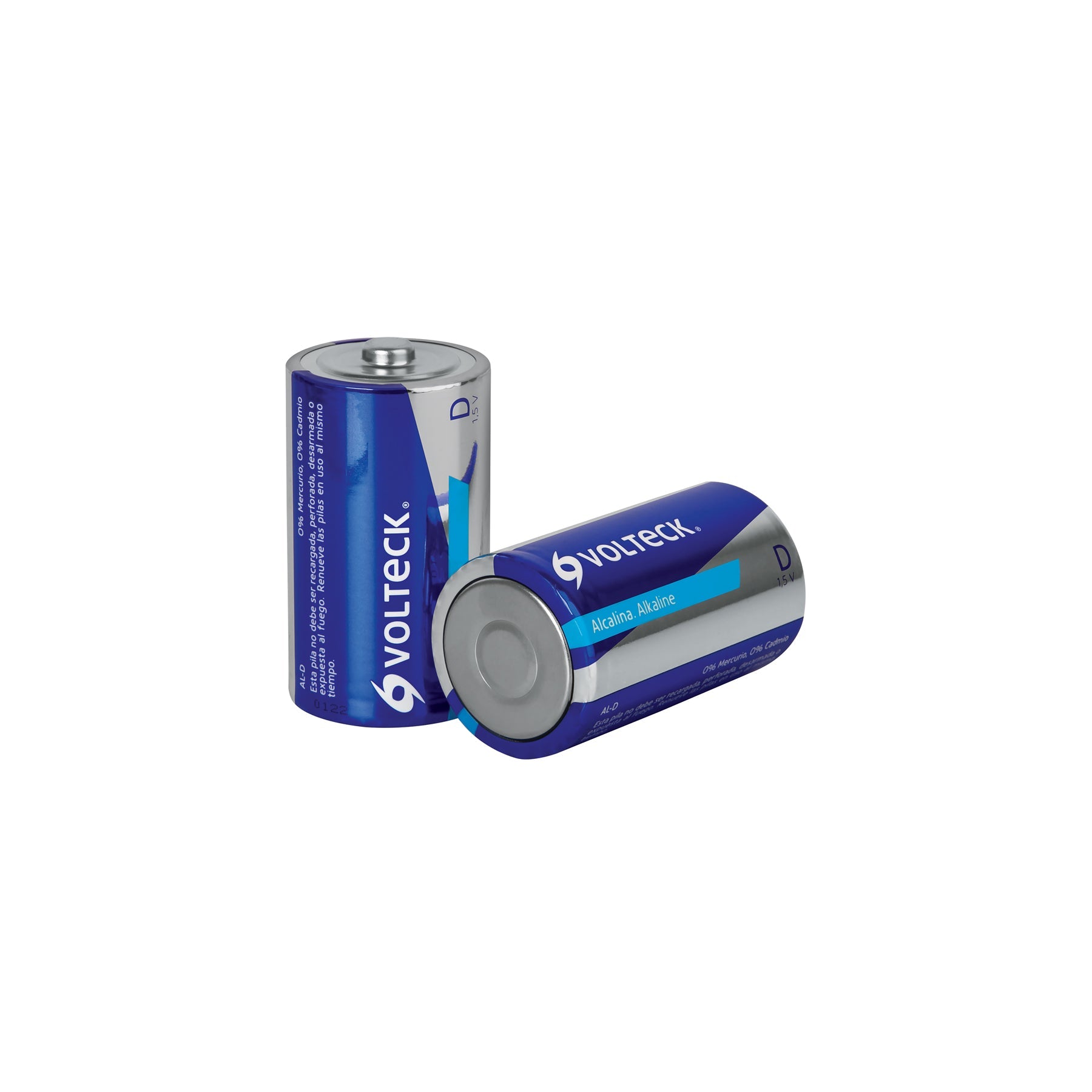 Blister con 2 pilas alcalinas D, VOLTECK