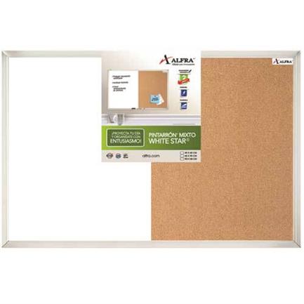 ALFRA - PINTARRON ALFRA MIXTO BLANCO Y CORCHO 60X90