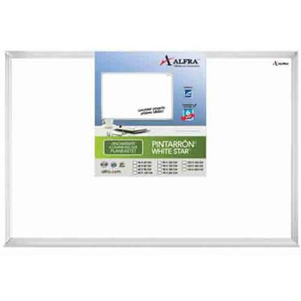ALFRA - PINTARRON ALFRA BLANCO MARCO ALUMINIO 120 X 150 CMS Producto Frágil  Revisar Condiciones de Envío