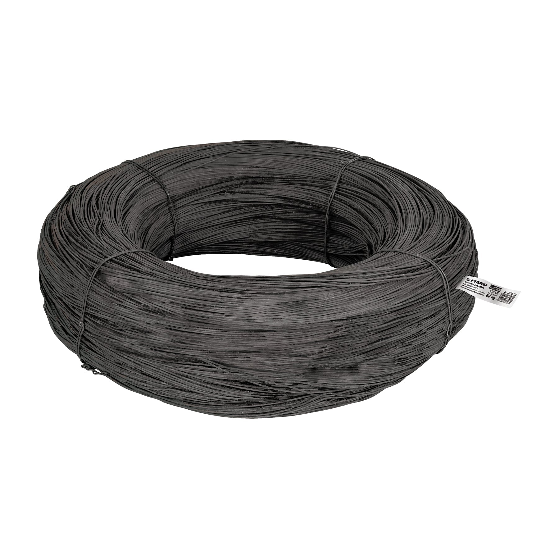 Kilo de alambre recocido calibre 15 en rollo de 60 kg, FIERO