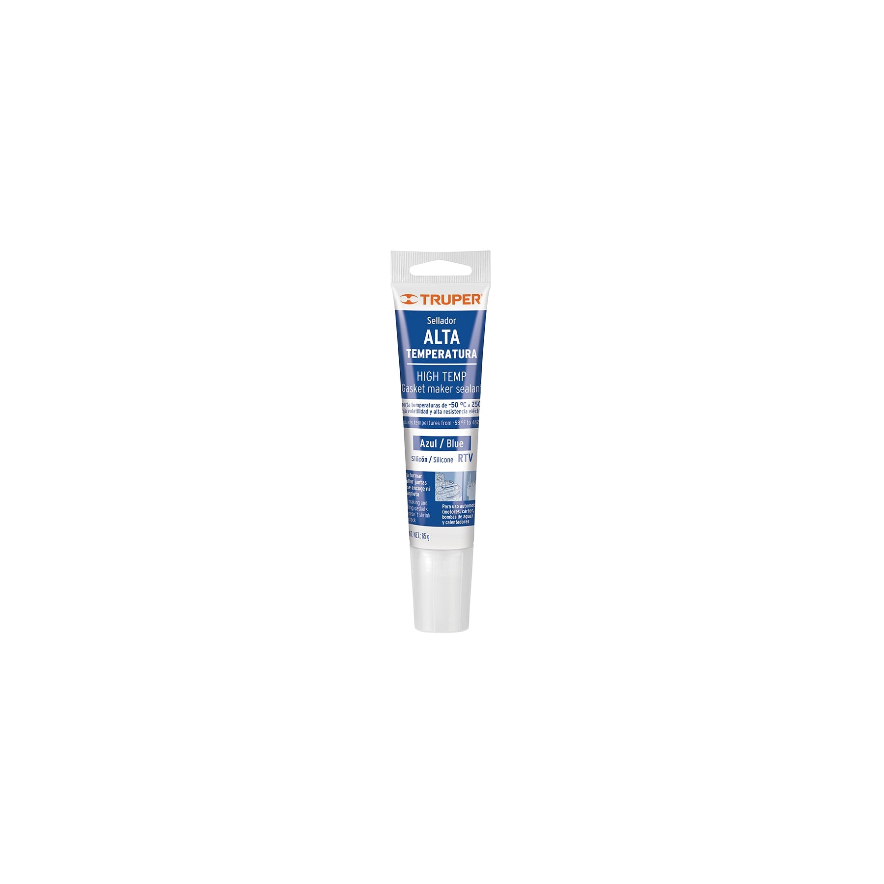 Sellador de silicon azul para altas temperaturas, 85 g