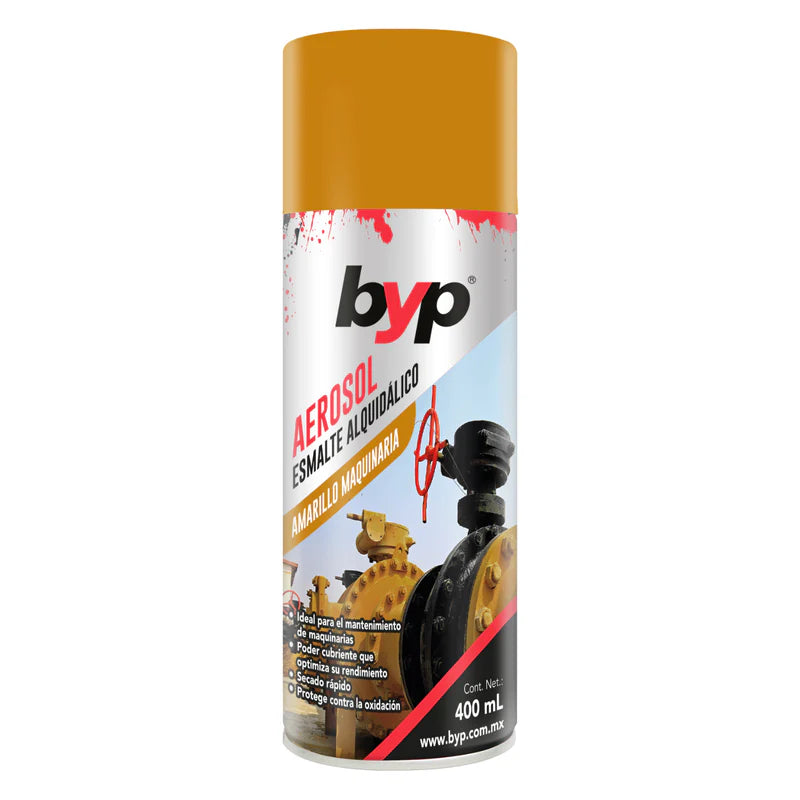 Pintura en aerosol byp Aaerosoles maquinaria AMARILLO