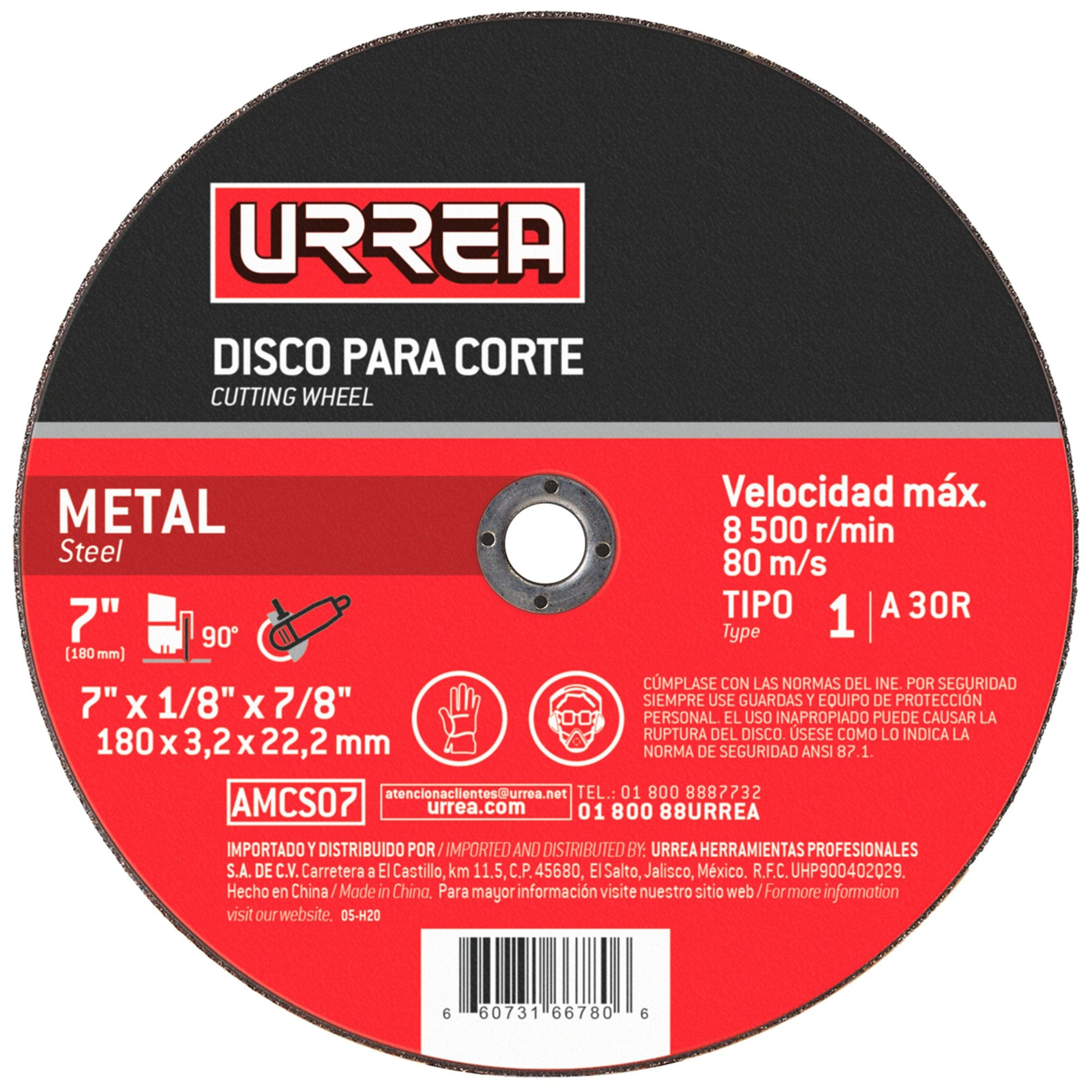 Disco abr t/1 met 4-1/2x1/16 in