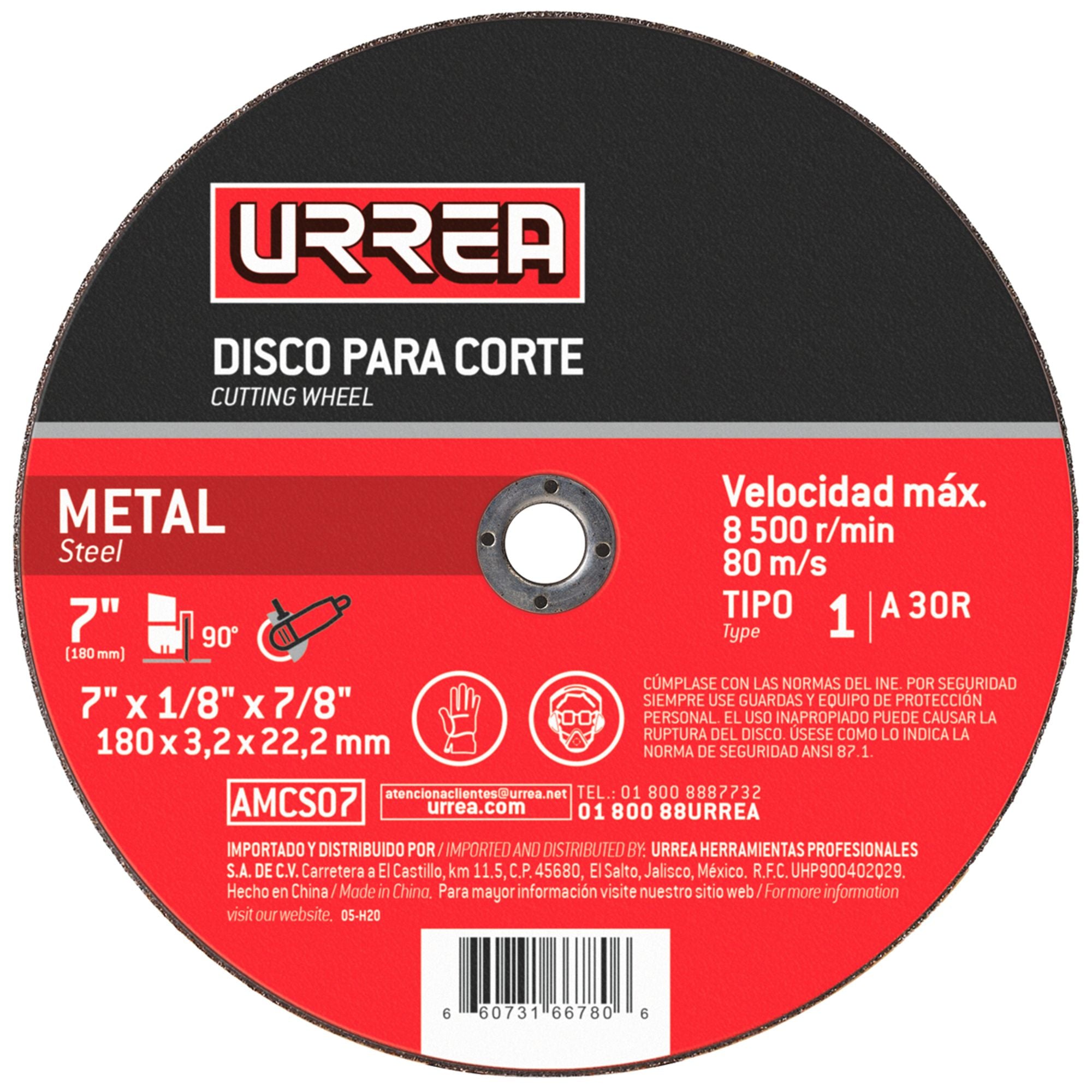 Disco abr t/1 met 4-1/2x1/16 in