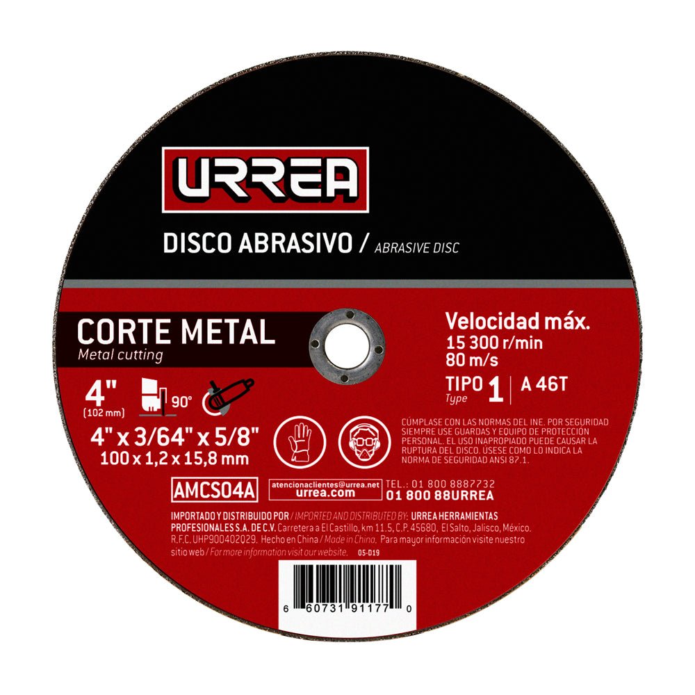 Disco abr t/1 met 4x3/64 in