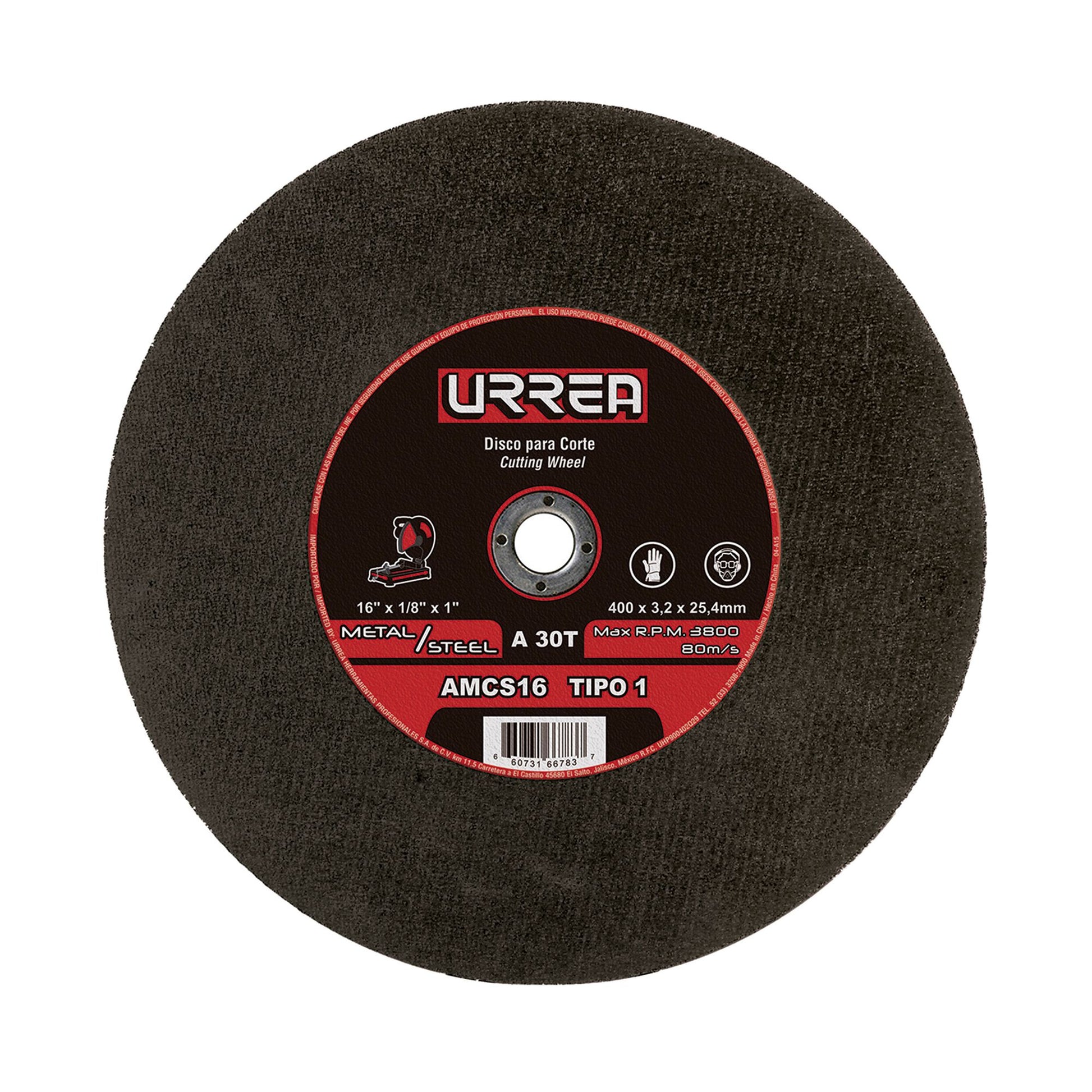 Disco abr t/1 met 16x1/8 in