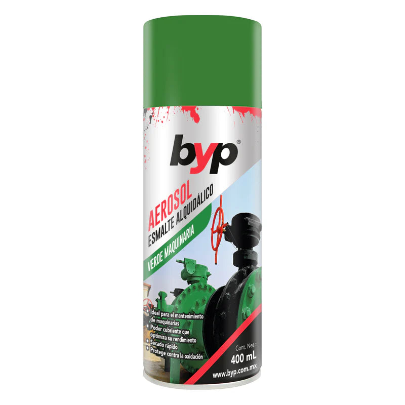 Pintura en aerosol byp Aaerosoles maquinaria VERDE